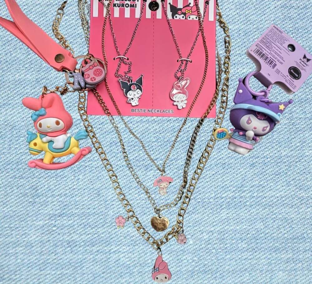Kuromi and My Melody Collection: Keychains and Jewelry